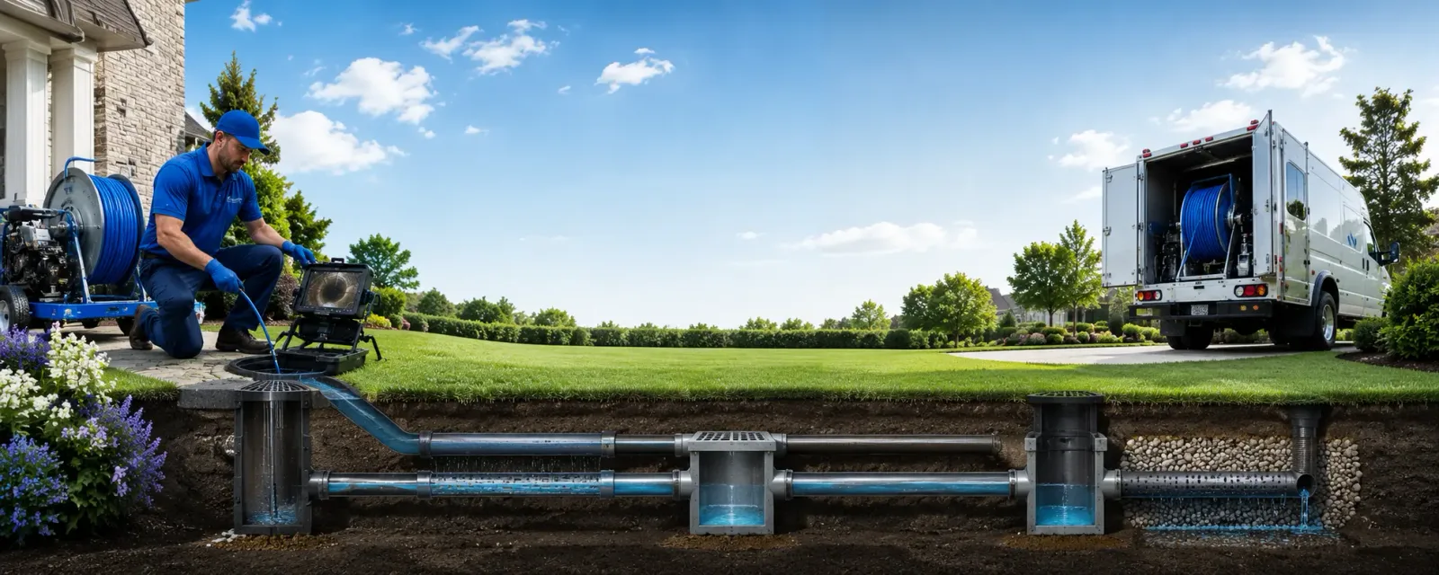 Outdoor drain cleaning information for Westport, KY